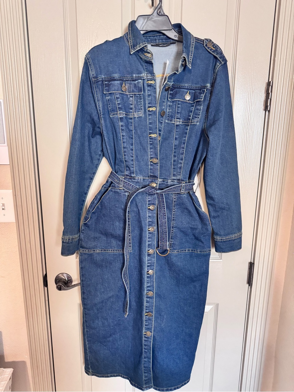 New York & Company Denim Dress